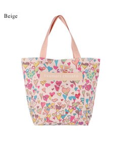 tsumori chisato CARRY コットンハート プリント ハンドバッグ トートバッグ Mサイズ