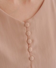 Tiaclasse 【洗える】花びらスリーブベルト付きワンピース