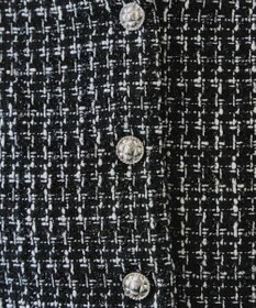 Tiaclasse 【洗える】ツイードノーカラージャレロ