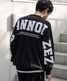 WEGO 【2点SET】アクセ付き裏シャギーグラフィックプルオーバー