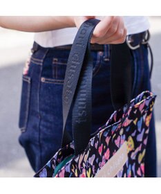 tsumori chisato CARRY コットンハート プリント ハンドバッグ トートバッグ Mサイズ