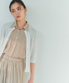 組曲 S ギャザーライトデシン ブラウス