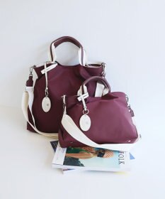 TOPKAPI 【TREASURE TOPKAPI】ストライプハンドル ナイロン 2way トートバッグ A4対応