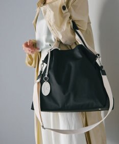 TOPKAPI 【TREASURE TOPKAPI】ストライプハンドル ナイロン 2way トートバッグ A4対応