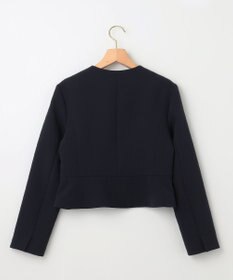 組曲 L 【WEB限定・KUMIKYOKU NAVY】コンフォータブルドレープ ノーカラージャケット