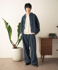 WEGO ネップデニムバギーパンツ