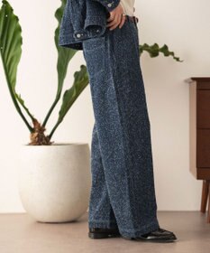 WEGO ネップデニムバギーパンツ