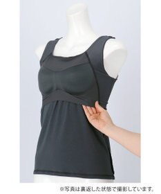 Wing カップ付きタンクトップ ラク きれいなバストシルエット 綿混(身生地) 【シンクロブラトップ】 リブタイプ ブラトップ ET1173 ウイング／ワコール