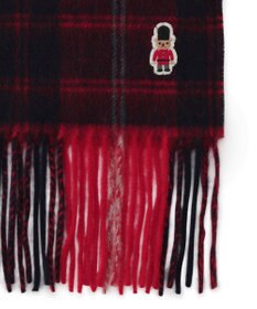 MOONBAT 【WEB限定】MACKINTOSH PHILOSOPHY ウール100%バッキンガムベア チェックマフラー (パッケージ付き)