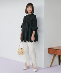 #Newans 【ANSWER for 神戸エレガンス】ウエスト調整可能　センタースリットパンツ