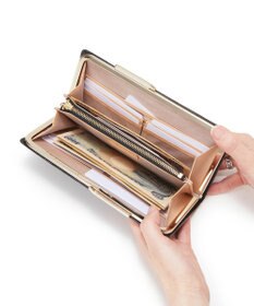 TOPKAPI 【TOPKAPI】イタリアンレザーリザード型押し がま口長財布 LUCIA ルチア