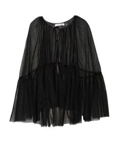 Green Parks リボンチュールデザインブラウス