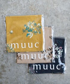 AND WOOL 野小花刺繍ハンカチ