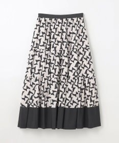 GRACE CONTINENTAL リボンプリントスカート