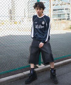 WEGO 【ユニセックス着用ITEM/MLサイズ展開】ラインスリーブゲームT（LS）