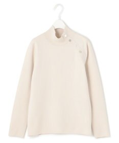 ICB L 【洗える】ウールブレンドスムース ハイネックプルオーバー