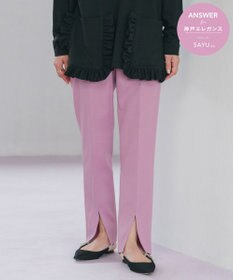 #Newans 【ANSWER for 神戸エレガンス】ウエスト調整可能　センタースリットパンツ