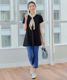 Tiaclasse 【UVカット・吸水速乾】 “きれい見え” バックフレアチュニック