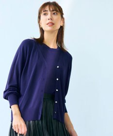 ANY 【2SET】ニットツインセット（半袖ニット＋Vネックカーデ）