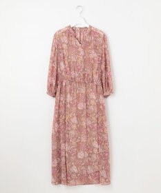 自由区 【速乾性・放湿性・防シワ性】サラサプリント ワンピース