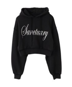 WEGO エンジェルプリントショートプルパーカー