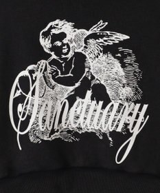 WEGO エンジェルプリントショートプルパーカー