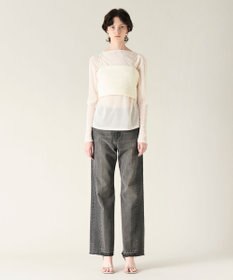 GRACE CONTINENTAL ニットライクレースビスチェ