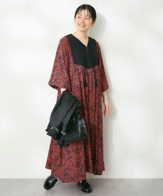 CRAFT STANDARD BOUTIQUE レーヨンキルト切替ワンピース