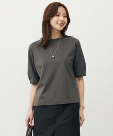 J.PRESS LADIES S 【洗える・抗菌防臭・接触冷感・吸水速乾】ドライポンチ モックネック カットソー