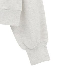 earth music&ecology ショート丈ワンポイント刺繍オフショルスウェット