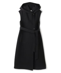 BEIGE， LEMOORE / ウールリバーフード付きロングジレ