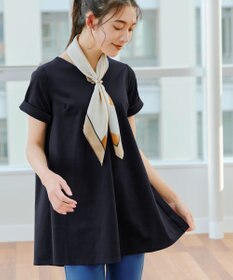 Tiaclasse 【UVカット・吸水速乾】 “きれい見え” バックフレアチュニック