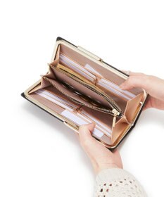 TOPKAPI 【TOPKAPI】イタリアンレザーリザード型押し がま口長財布 LUCIA ルチア