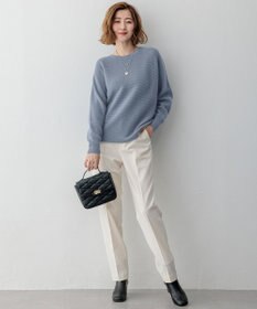 23区 【Oggi2月号掲載/洗える】ウォームストレッチ テーパード パンツ