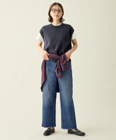 ANY L オンブレーチェックオーバーシャツ