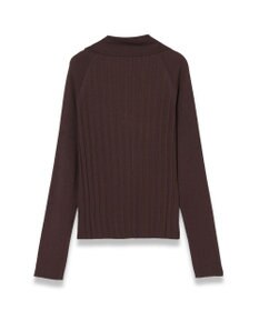 JOSEPH 【洗える】サティニーリブ　ロングスリーブポロニット