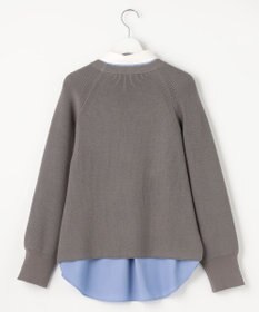 ANY SIS L ニットレイヤード シャツ ツインセット