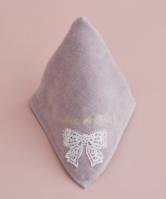 Maison de FLEUR リボンレースタオルハンカチ