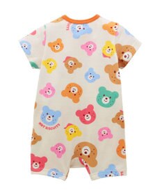 MIKI HOUSE HOT BISCUITS 【70-80cm】 カラフルビーンズ 総柄ショートオール