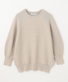 ANY L 【洗濯機可/6色展開】ラウンドネックガーターニット