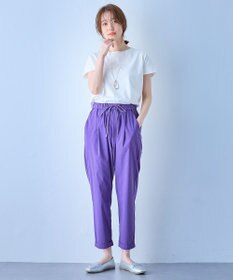 ANY ニットリブフレンチスリーブプルオーバー