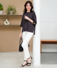 ANY SIS S エアリーストレッチ テーパードパンツ