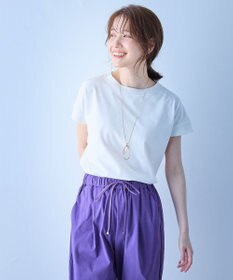 ANY ニットリブフレンチスリーブプルオーバー