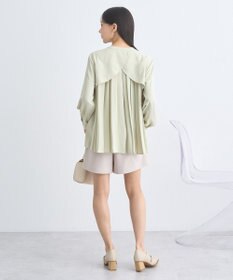 earth music&ecology バックプリーツブラウス