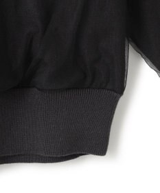 BEIGE， 【洗える】MYRTLE / チュールレイヤードクルーネックトップス