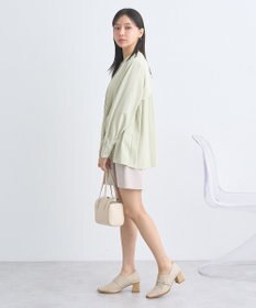 earth music&ecology バックプリーツブラウス