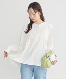 earth music&ecology バックプリーツブラウス