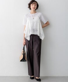 23区 【先行予約】ラッセルオーナメントレース キャミソール ブラウス