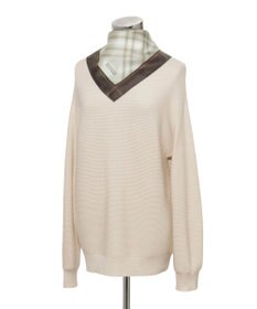 MOONBAT MACKINTOSH PHILOSOPHY(マッキントッシュ フィロソフィー）シルクスカーフ チェック 88×88㎝ 日本製