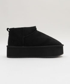 WEGO 【25年秋冬新作/あったかブーツ】厚底ムートンタッチブーツ